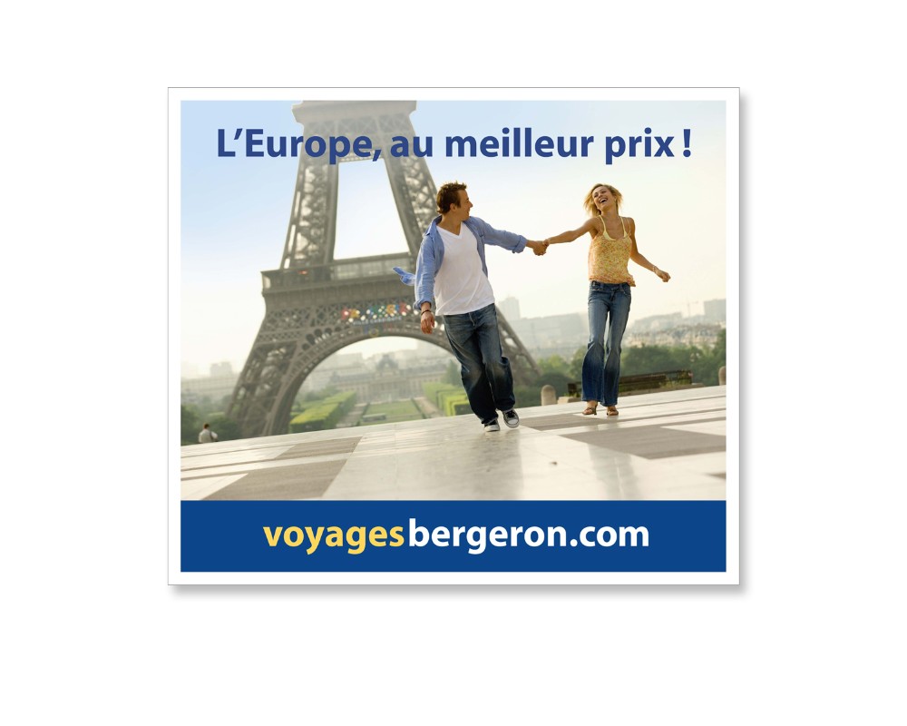 Voyage Bergeron : Panneau géant intérieur